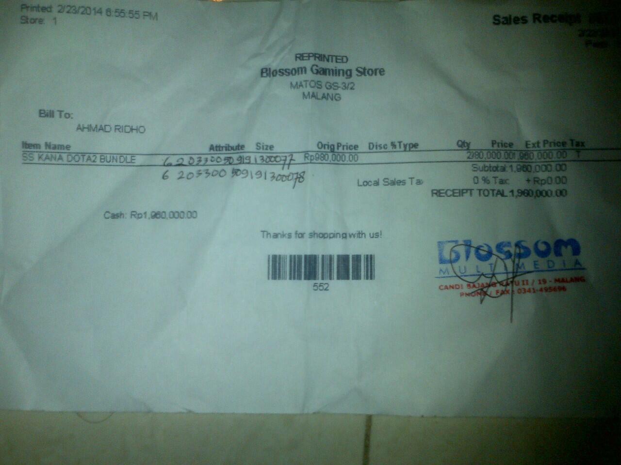 Jual PSP 3006 PB, Headset Razor Kraken Pro dan Kana Dota 2 mouse. Barang second.