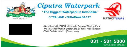 Terjual Jual Tiket Ciputra Waterpark SURABAYA!!  KASKUS