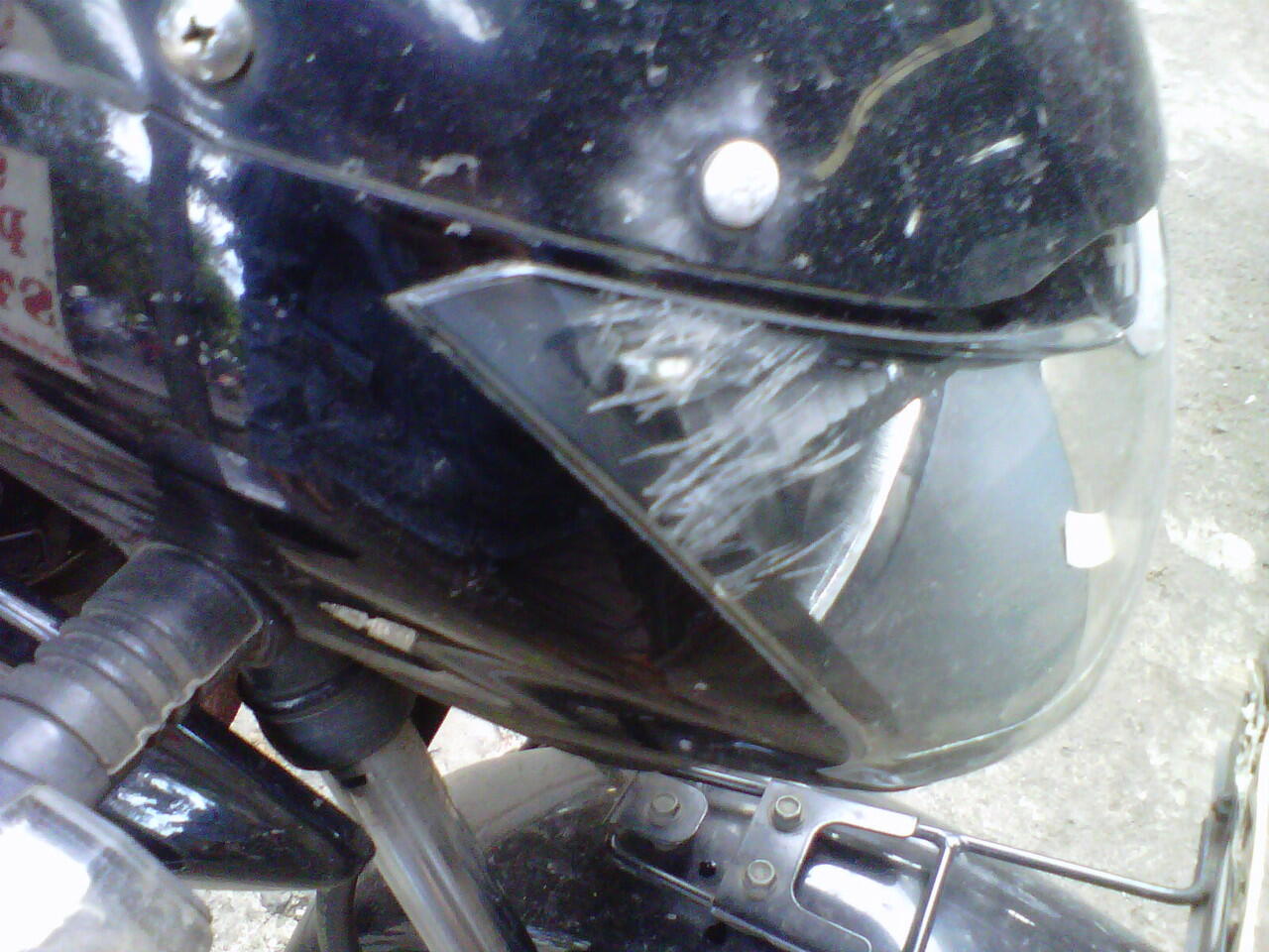 Jatuh dari motor gara2 ayam (jalur casablanca-satrio)