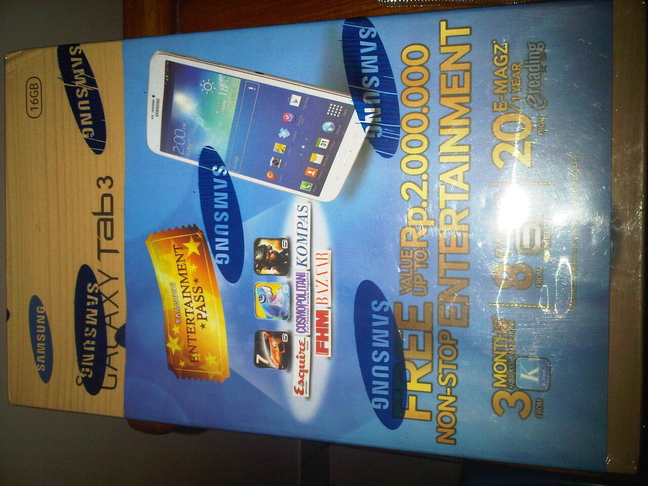JUAL SAMSUNG GALAXY TAB3 ( 8inch ) 16GB WHITE BARU GRESS!!