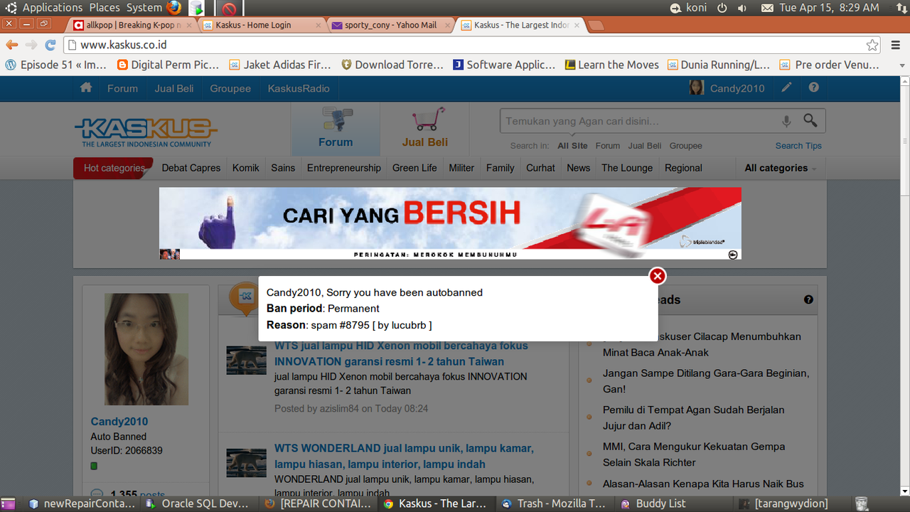 Perihal Banned ID oleh Mod lucubrb
