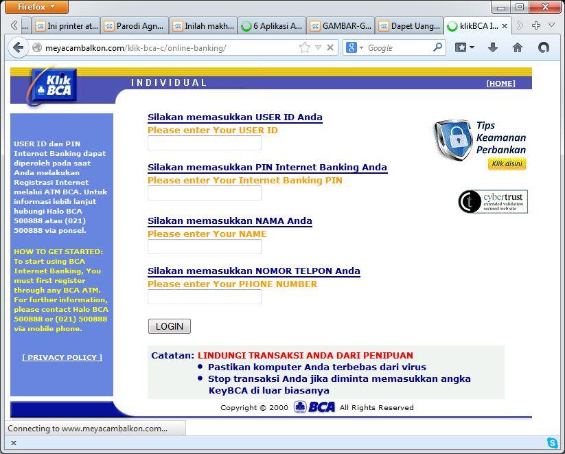 &#91;ASK&#93; Yang pake internet banking BCA individual maupun bisnis, tolong... 