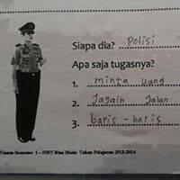 &#91;NGAKAK&#93; Jawaban Ulangan Anak SD/SMP yang bikin agan nyengir 