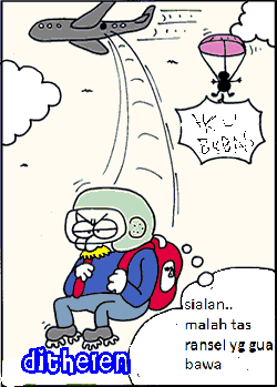 gawat SBY loncat dari pesawat