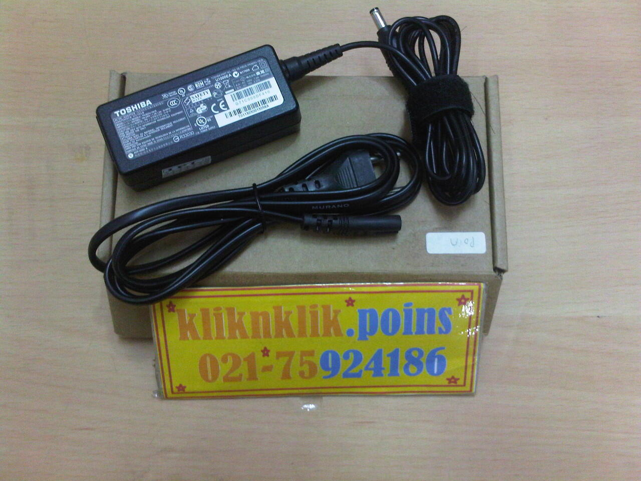 jual Adaptor Toshiba 19.V-3,42 @kliknklik.poins