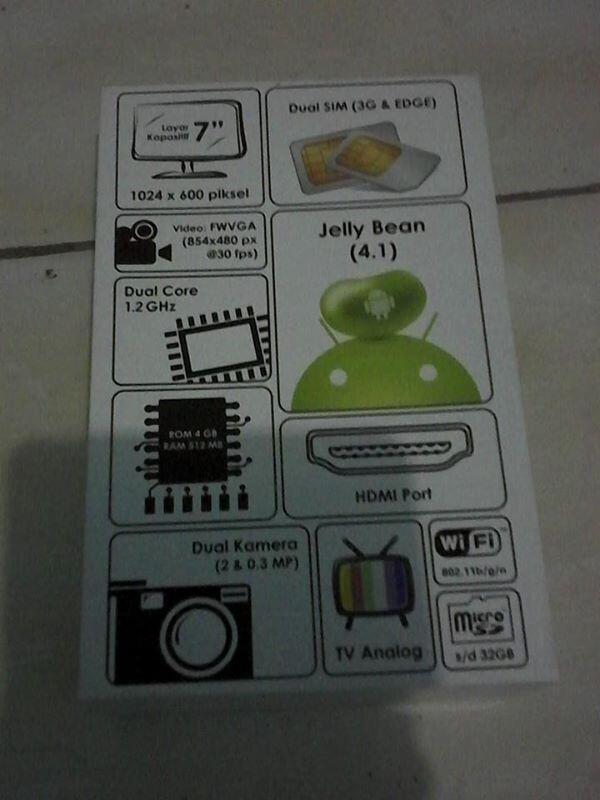 WTS TABLET K FONE T200 HITAM 3G TV JB