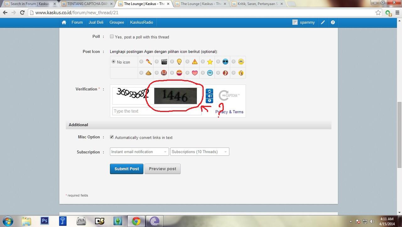 &#91;SHARE&#93; KEGUNAAN LAIN CAPTCHA