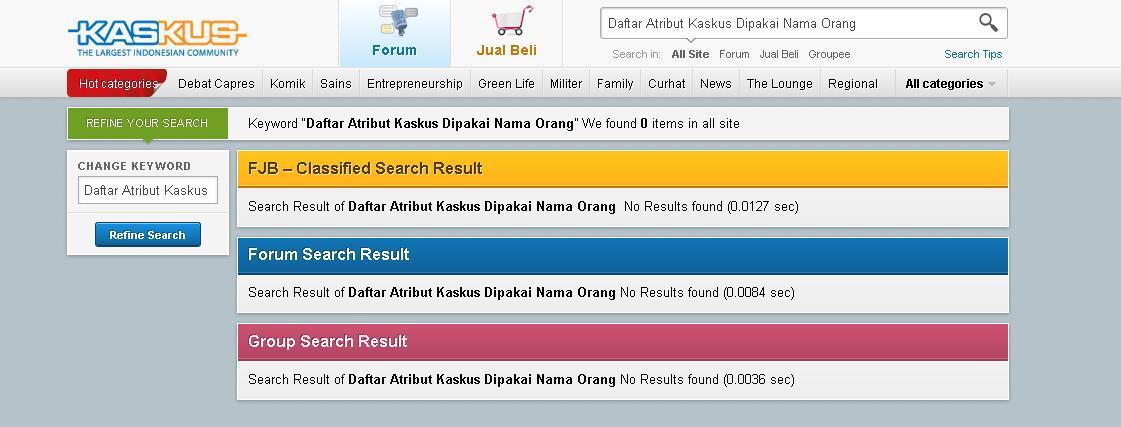 Daftar Atribut Kaskus Dipakai Nama Orang