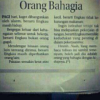 AGAN UDAH BAHAGIA?? (Cek di Mari)