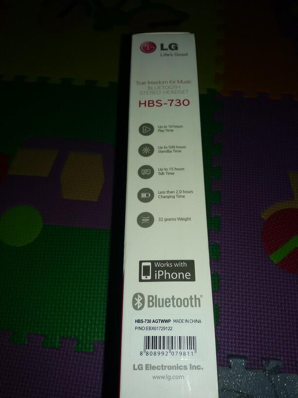 Jual Murah LG Bluetooth Stereo Headset HBS-730 Baru hanya Rp 425,000
