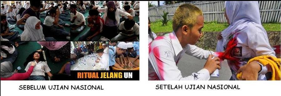 &#91;Yakin LulusUN, Soalnya Gampang kok..&#93; Hari Terakhir UN, Pelajar Depok Coret2 Seragam