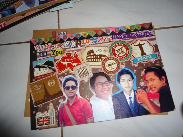 Ulang Tahun Pacar,kali ini ane kasih Scrapbook :*