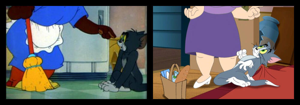 kenapa setiap tokoh manusia di kartun tom &amp; jerry di shot hanya setengah badan