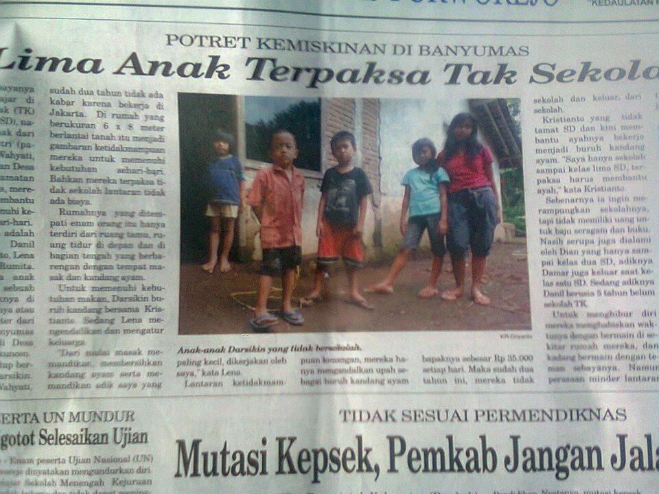 &#91;Adakah Yang Mau Ngebantu&#93; 5 BOCAH PUTUS SEKOLAH &#91;POTRET KEMISKINAN DI BANYUMAS&#93;
