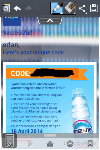 mizonX kasih minuman gratis