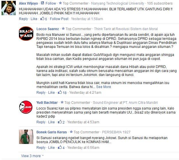 Gerindra & ICW Kecewa Jokowi Tak Laporkan Penggelembungan Dana Disdik