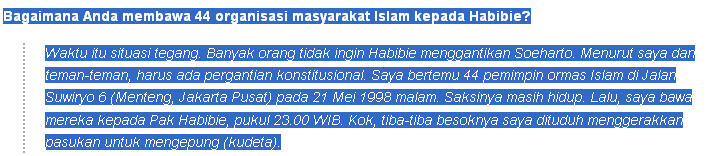 Rekam jejak salah satu capres 2014 (Prabowo Subianto Djojohadikusumo)