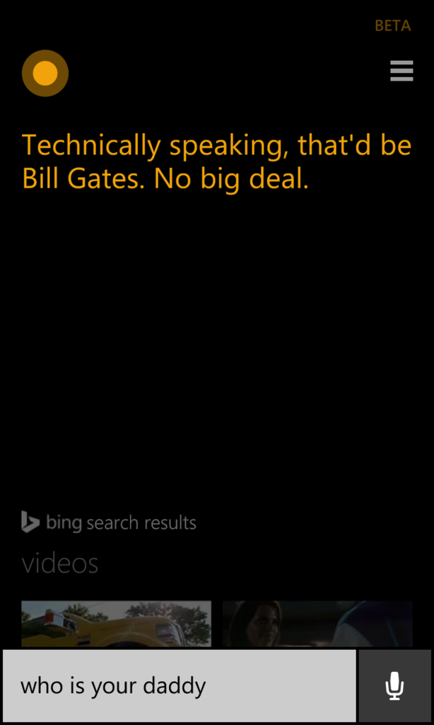 Jawaban Lucu Dari Cortana, Personal Assistant Windows Phone