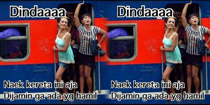 Beredar!!! : Meme candaan Lucu Dinda ABG pembenci Ibu hamil