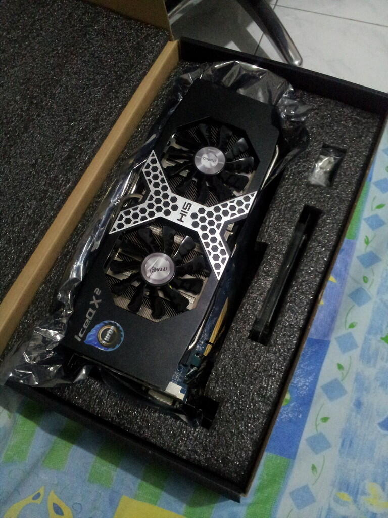 DIJUAL HIS Radeon HD R9 280X ICEQ X2 TURBO 3GB DDR5 BOOST CLOCK IPOWER