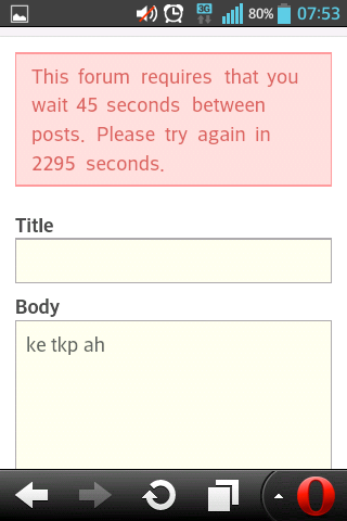 WTA Tunggu 45sec , atau lebih?