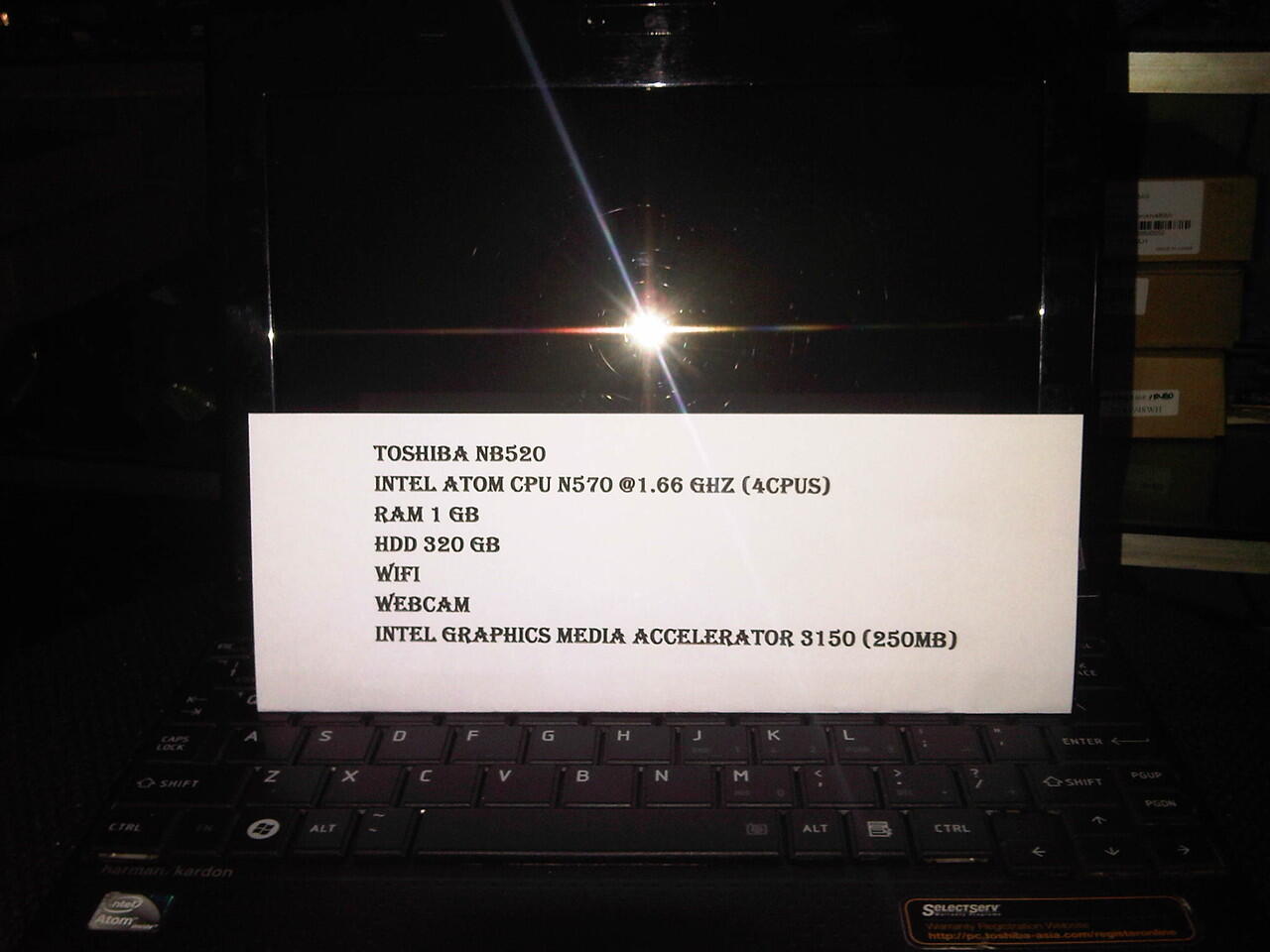 NETBOOK & LAPTOP 2ND ACER, HP, TOSHIBA, AXIOO