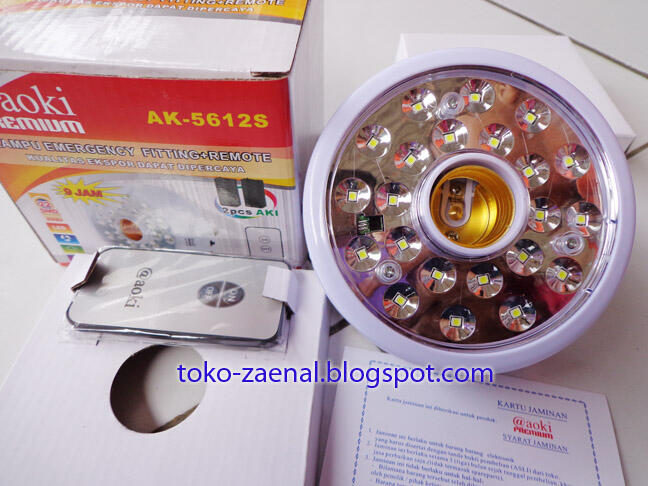 Jual lampu emergency merk Luby + fitting + remote controller