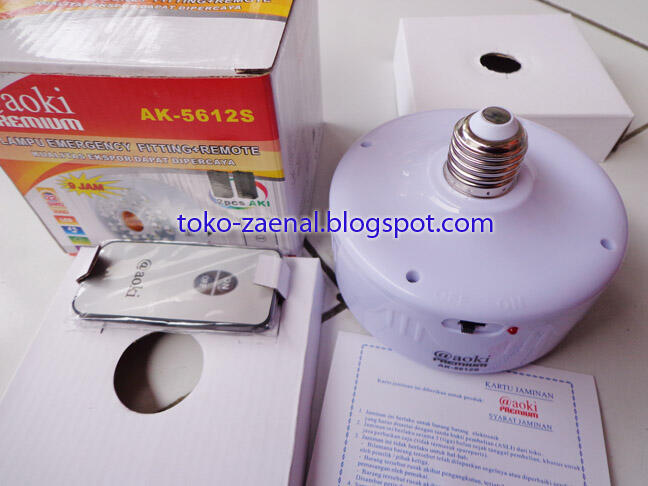 Jual lampu emergency merk Luby + fitting + remote controller