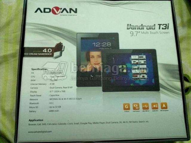 jual cepat tab advan vandroid t3i garansi msh panjang