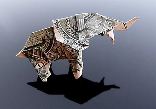 Origami Kreatif Terbuat Dari Uang Kertas
