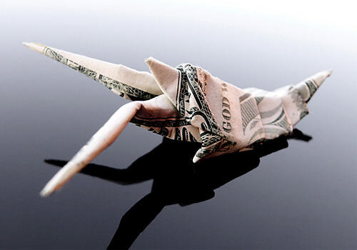 Origami Kreatif Terbuat Dari Uang Kertas