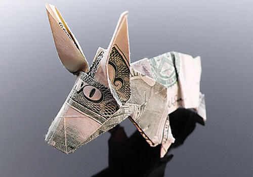 Origami Kreatif Terbuat Dari Uang Kertas
