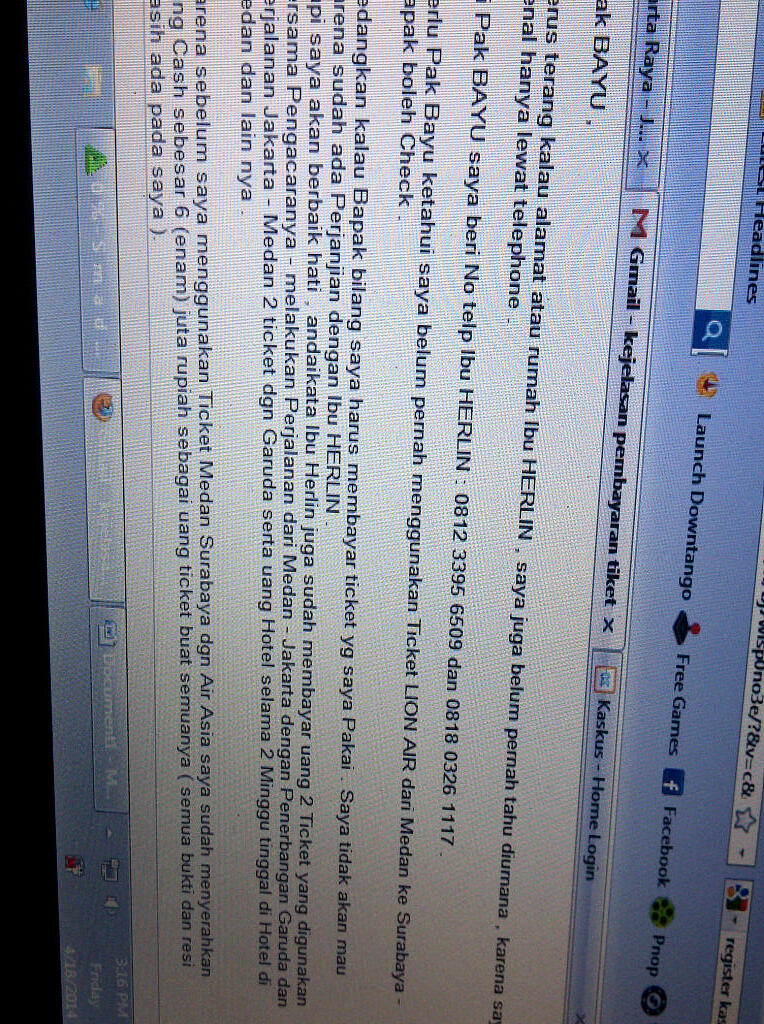 Penipuan Transaksi Sawit Oleh Herlin Rosifah