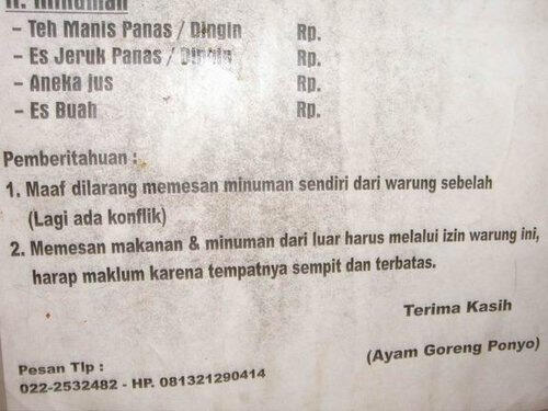 CUMAN INDONESIA .....prihatin gan(ngakak baren aja gan)