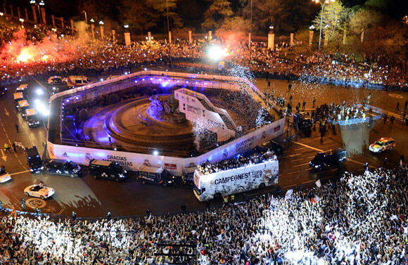 Parade Real Madrid Juara Copa del Rey