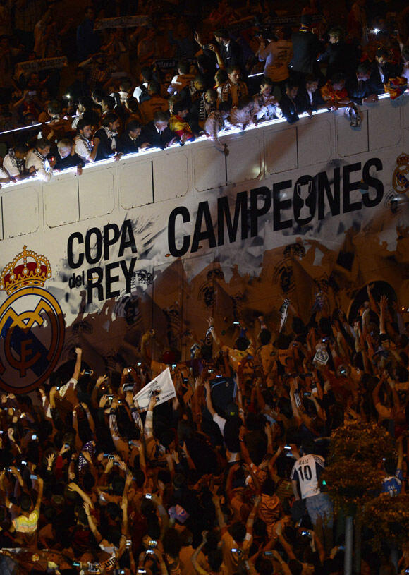 Parade Real Madrid Juara Copa del Rey