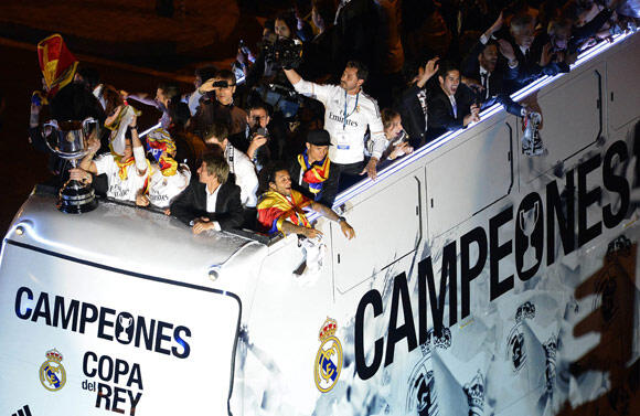 Parade Real Madrid Juara Copa del Rey
