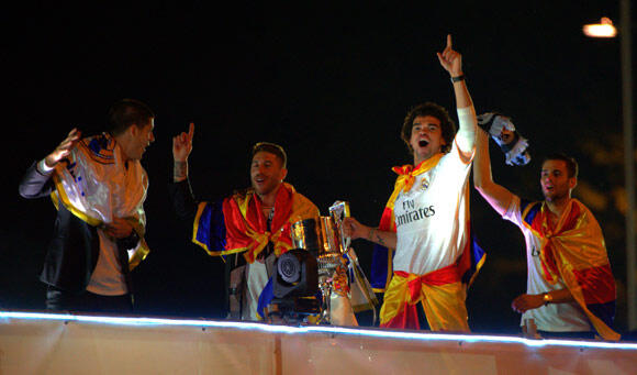 Parade Real Madrid Juara Copa del Rey