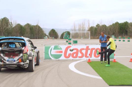 Freestyle Gokil, Neymar Beradu Skill dengan Ken Block Pereli Mobil