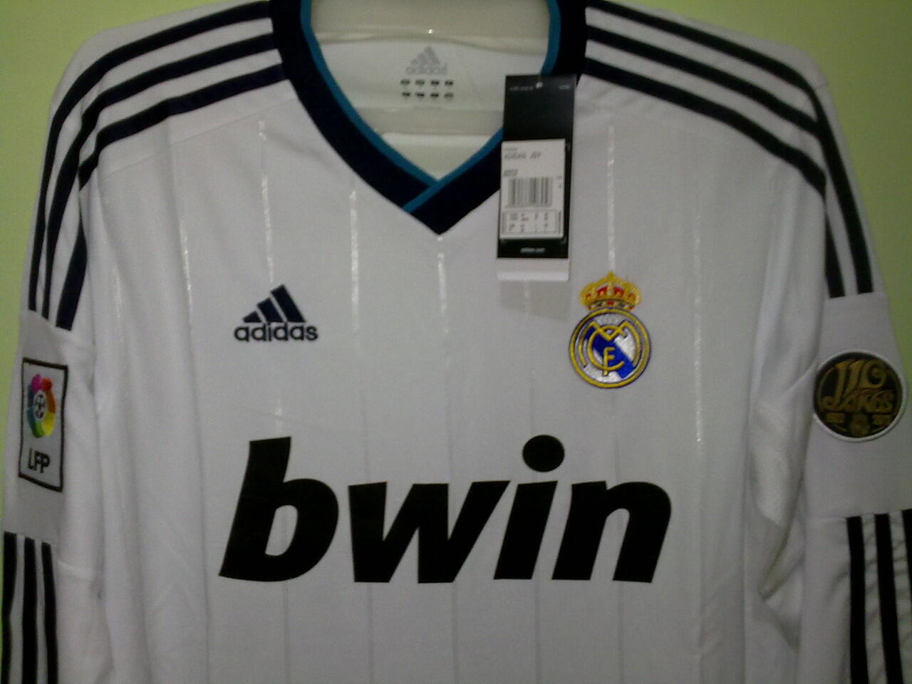 Jersey Grade Ori Longsleeve Real Madrid Home 2012/2013