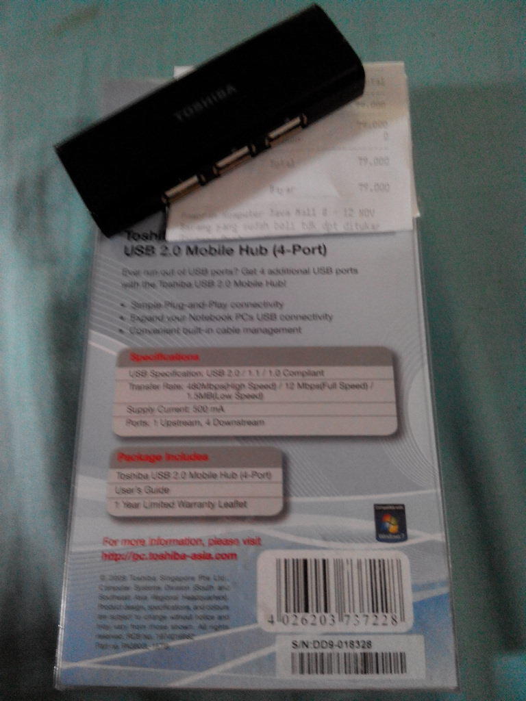 Usb Hub 4 Port 2.0 Toshiba 2nd Semarang