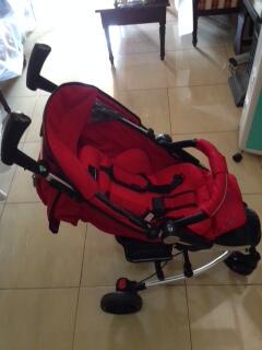 Jual Stroller Baby ELLE warna Merah
