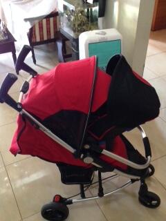 Jual Stroller Baby ELLE warna Merah