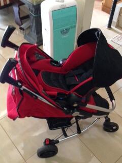 Jual Stroller Baby ELLE warna Merah