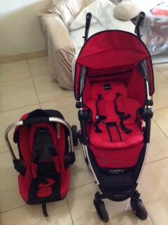 Jual Stroller Baby ELLE warna Merah
