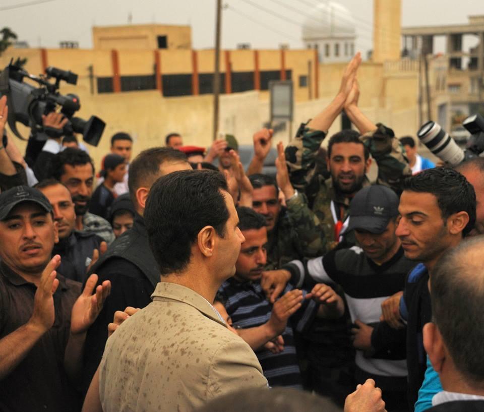 &#91;Awas Terguncang&#93; Mr. Bashar Al-Assad Mengunjungi The old Christian town Maaloula,..