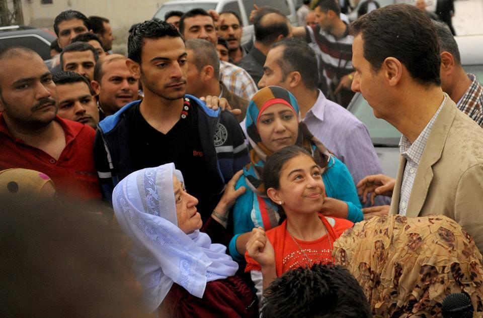 &#91;Awas Terguncang&#93; Mr. Bashar Al-Assad Mengunjungi The old Christian town Maaloula,..