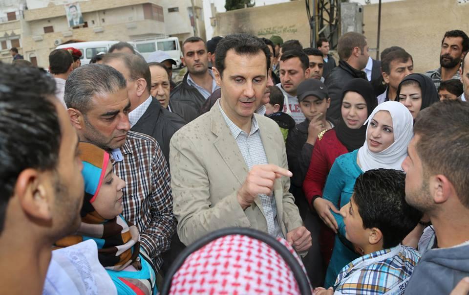 &#91;Awas Terguncang&#93; Mr. Bashar Al-Assad Mengunjungi The old Christian town Maaloula,..