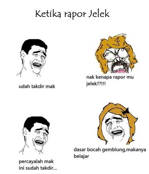 Ente Dapat Rapor Jelek Berani Ga Bilang Beginian Ke Ortu ? Garansi Ngakak Satu Bulan