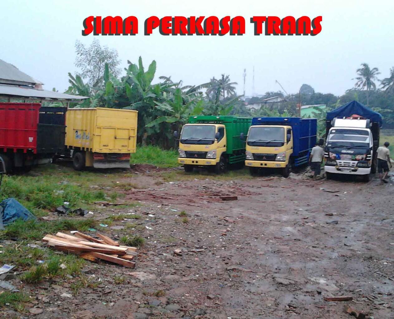Jasa sewa truk double 6 roda 120ps box dan bak kayu